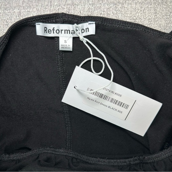 NWT Reformation Nyala Knit Dress Black Size Small - Picture 8 of 11
